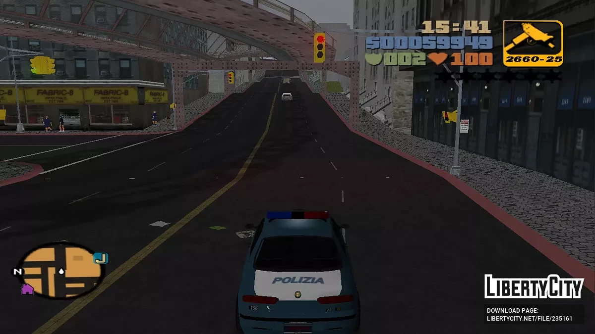 Альфа Ромео 156 Полиция и Жандармерия / GTA 3