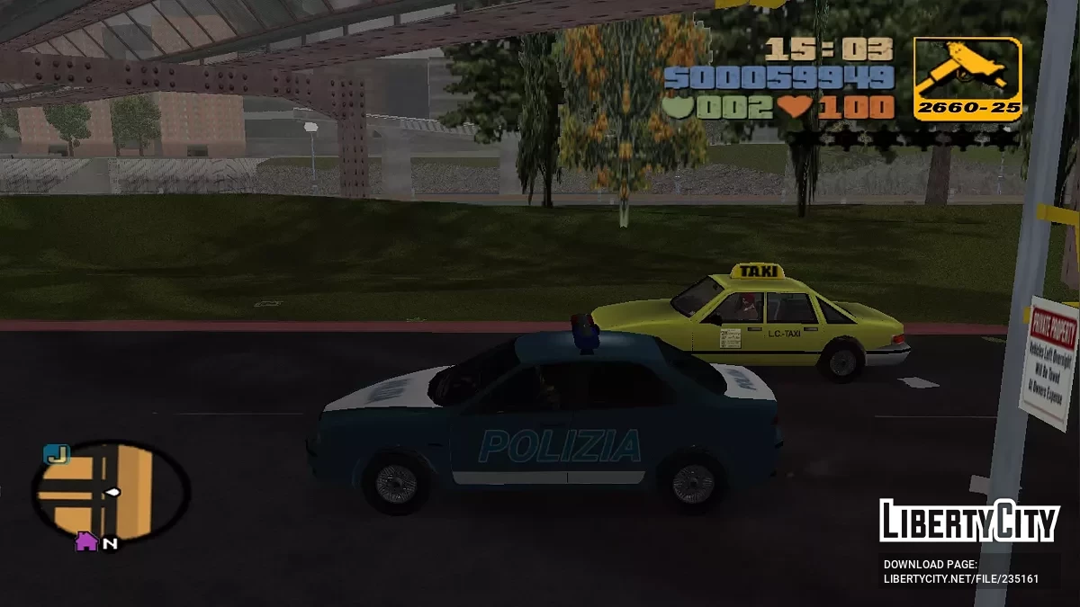 Альфа Ромео 156 Полиция и Жандармерия / GTA 3