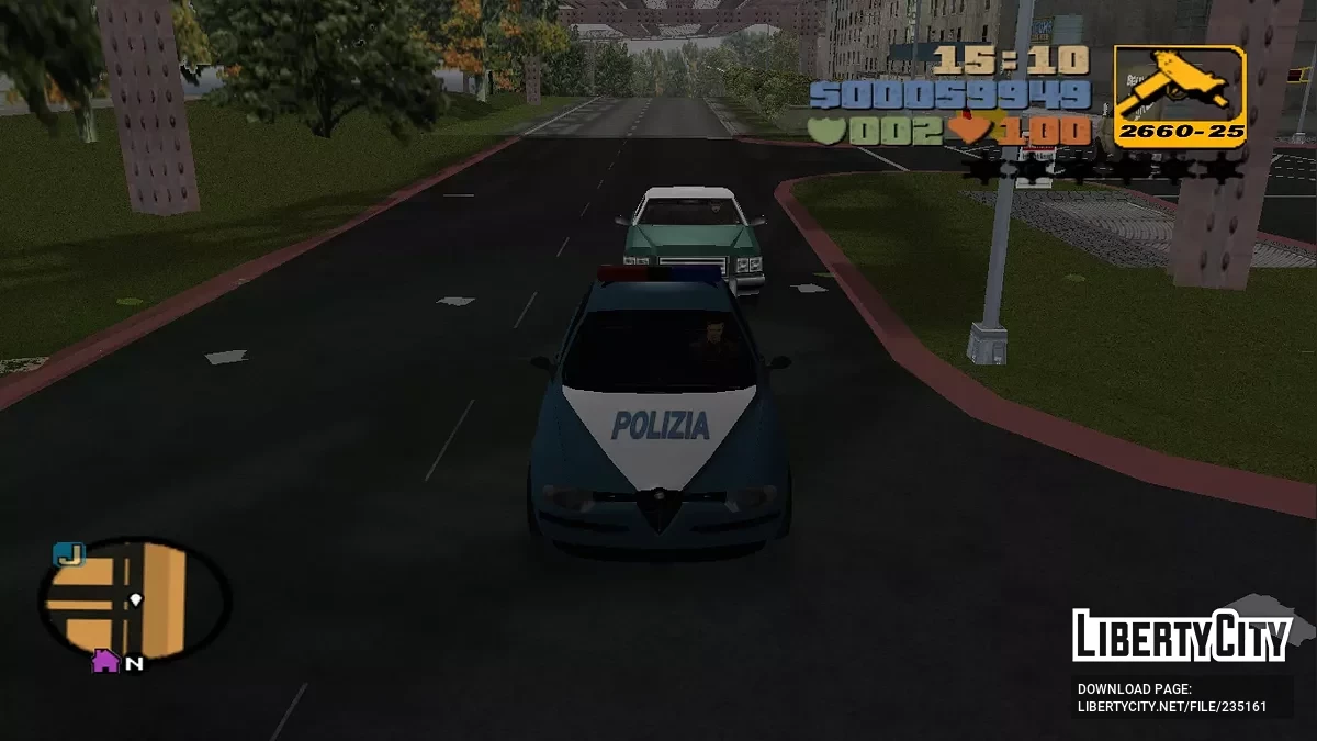 Альфа Ромео 156 Полиция и Жандармерия / GTA 3