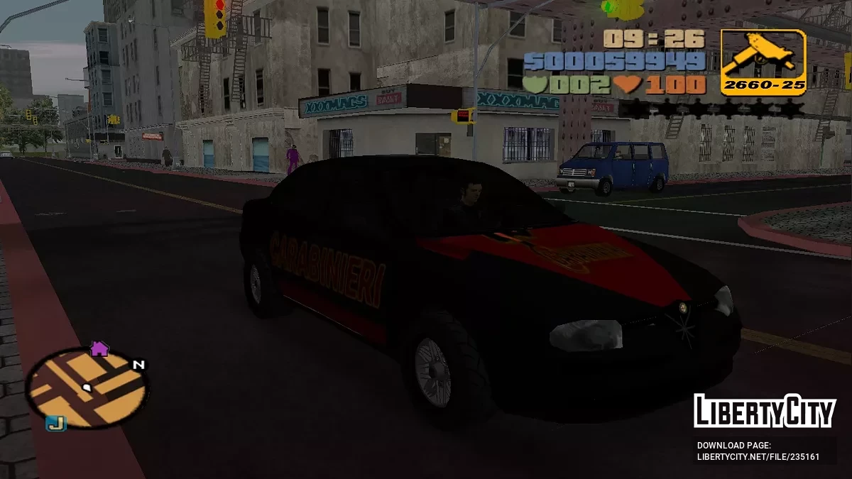 Альфа Ромео 156 Полиция и Жандармерия / GTA 3