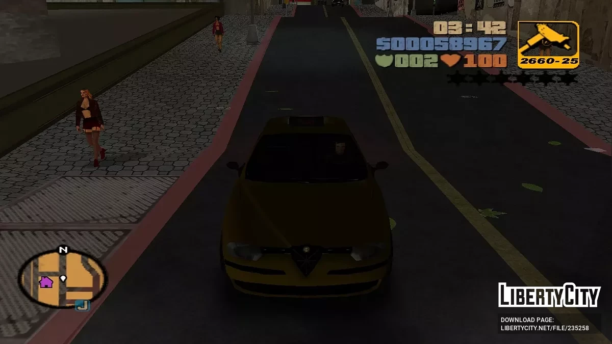 Альфа Ромео 156 Такси / GTA 3