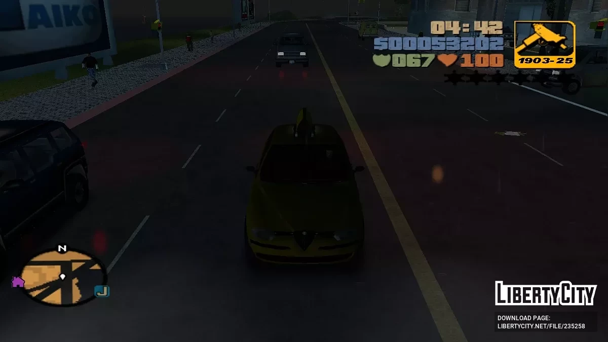 Альфа Ромео 156 Такси / GTA 3