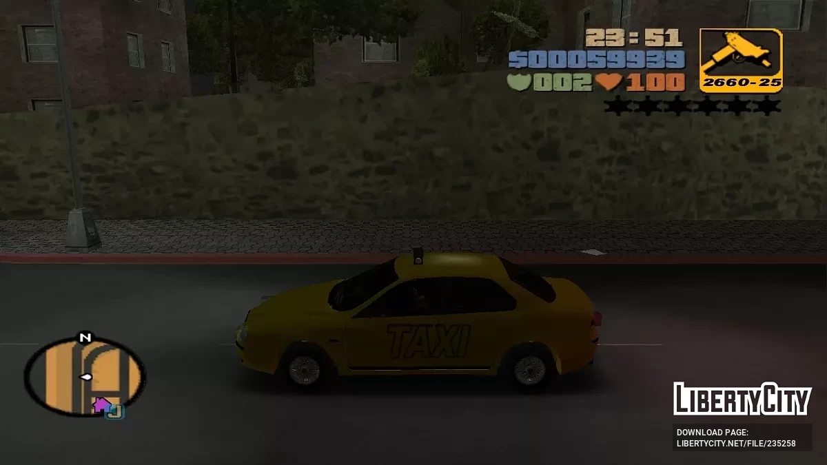 Альфа Ромео 156 Такси / GTA 3