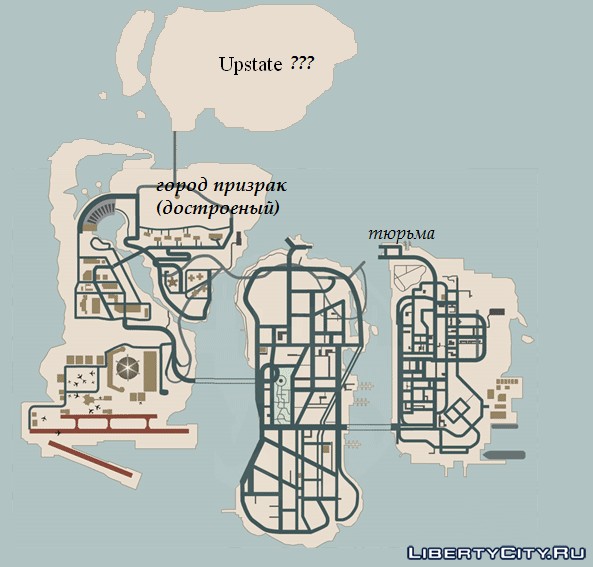 Gta 3 карта города