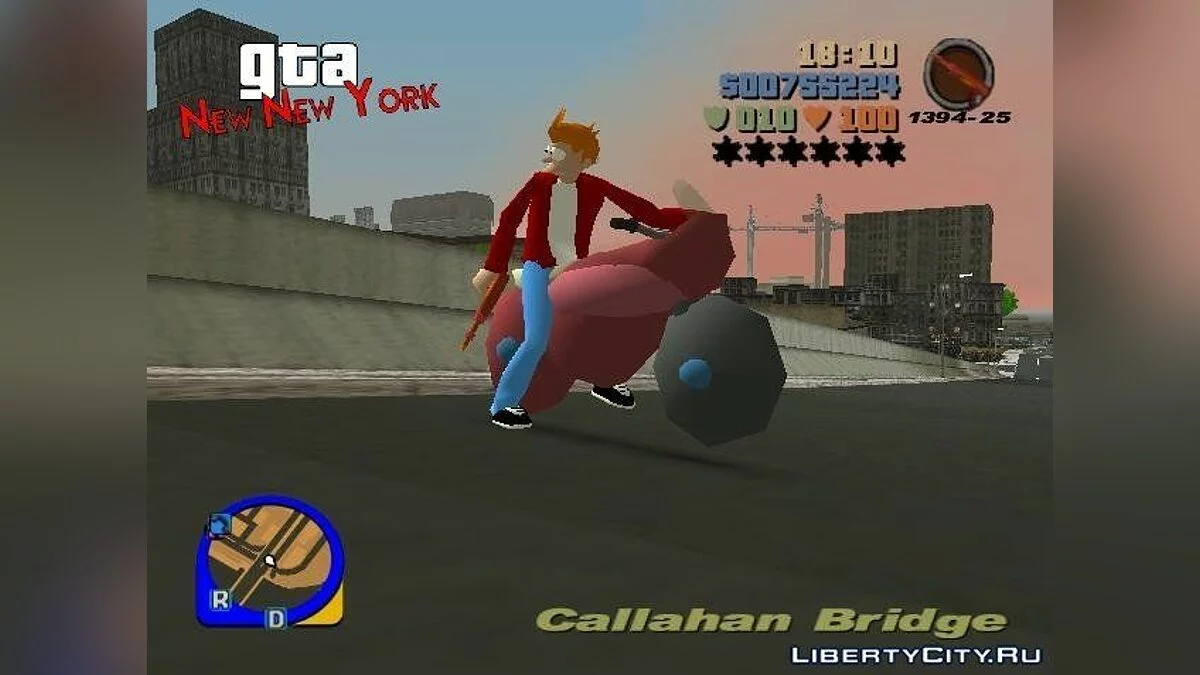 GTA: New New York - Futurama Mod / GTA 3
