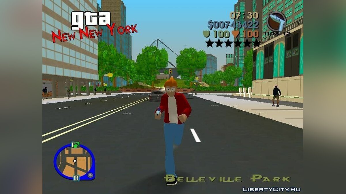 Скачать GTA: New New York - Futurama Mod для GTA 3