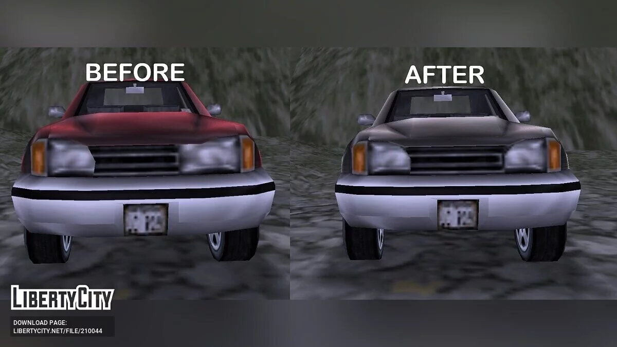 Исправление текстуры фар у Bobcat / GTA 3