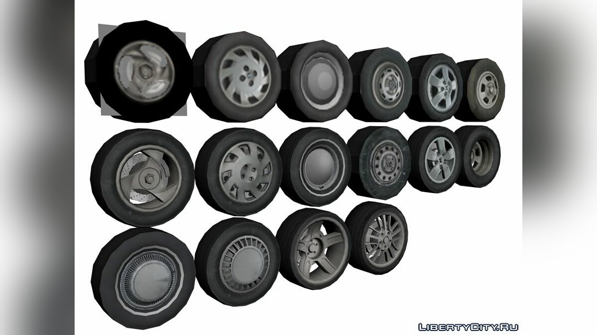 HD wheels for GTA 3 - Картинка #1