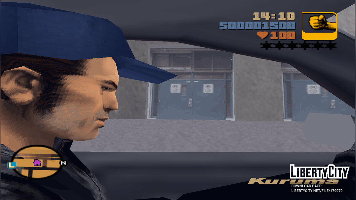 Claude wears a cap for GTA 3 - Картинка #3