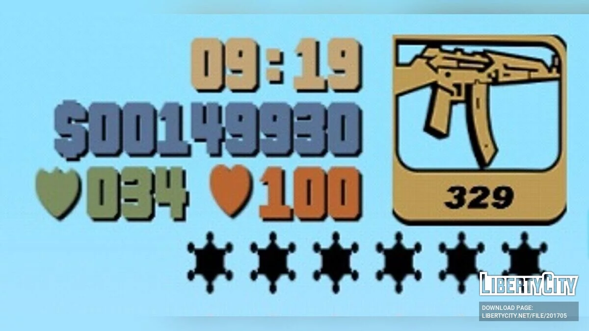 Оружие без перезарядки / GTA 3