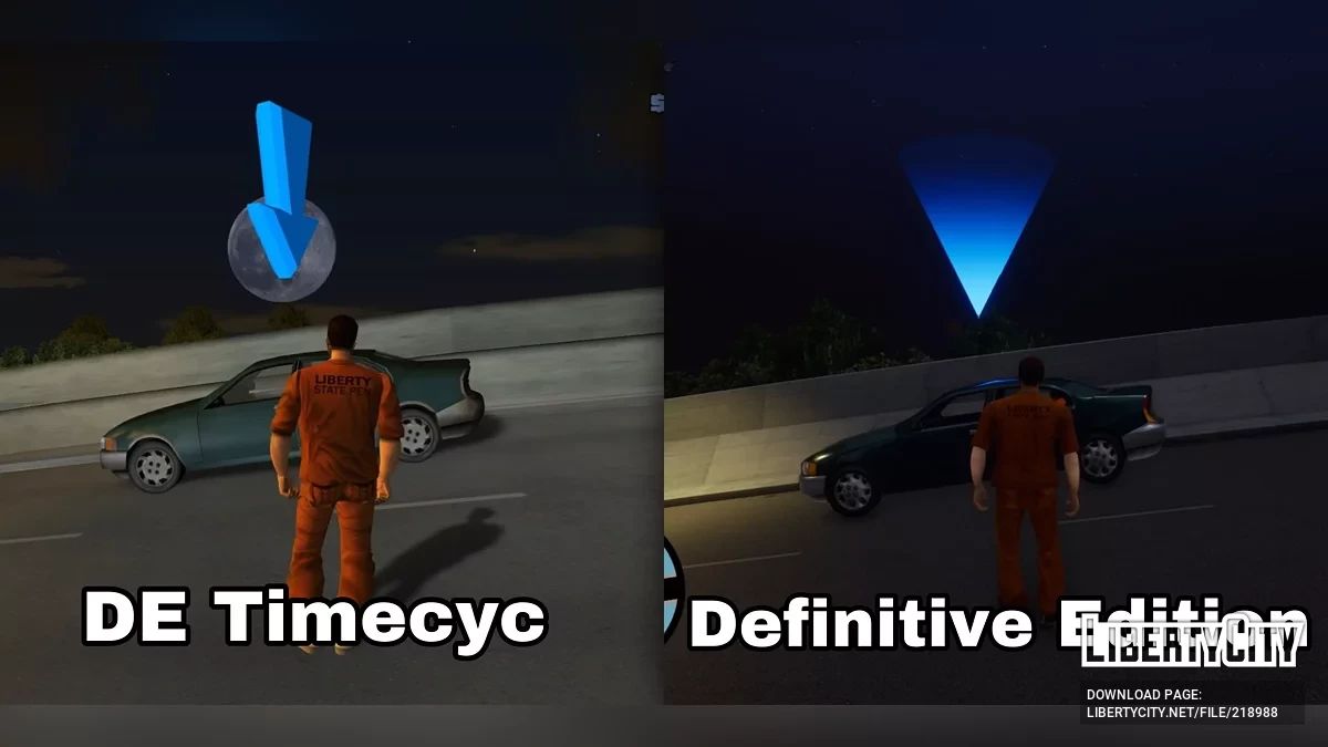 Классическое освещение Definitive Edition (только солнечная погода) / GTA 3