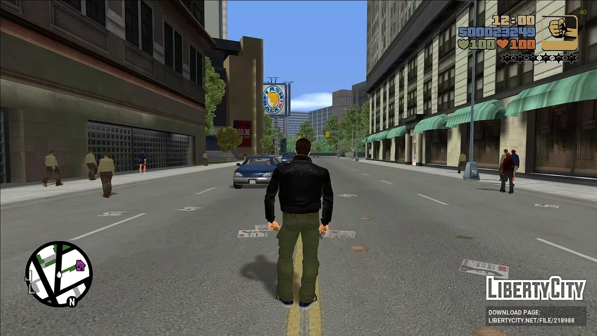 Классическое освещение Definitive Edition (только солнечная погода) / GTA 3