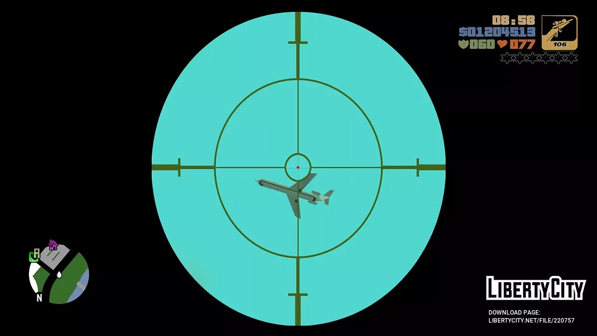 Улучшенный полёт на самолёте / GTA 3