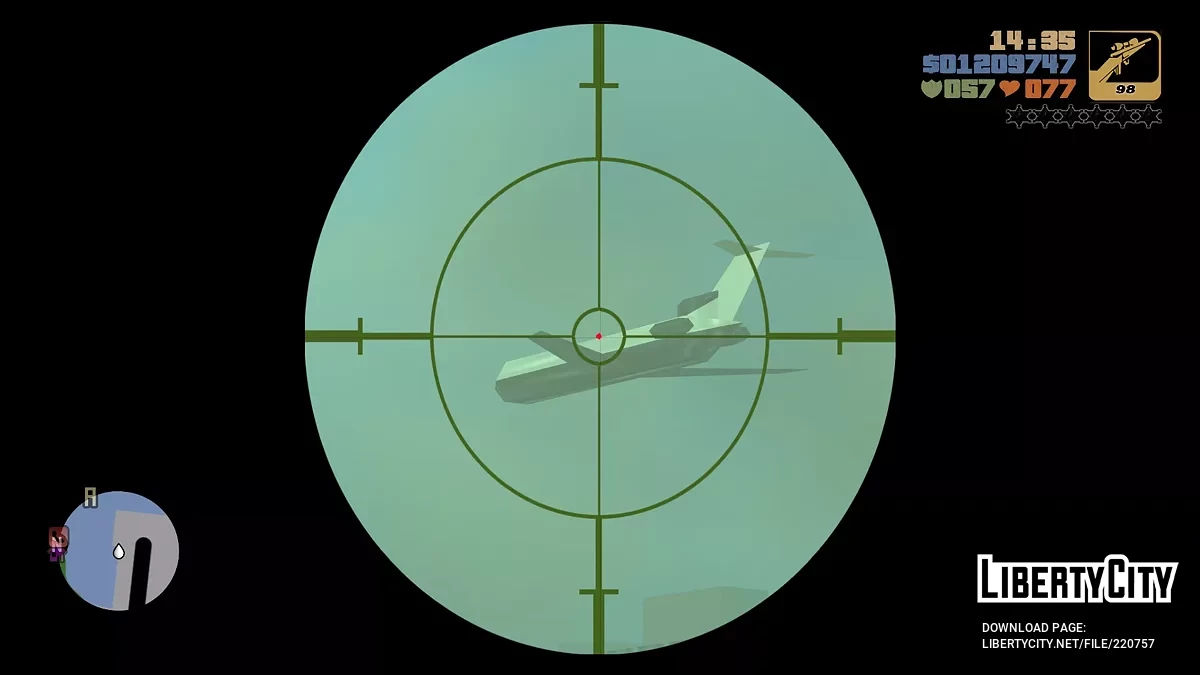 Улучшенный полёт на самолёте / GTA 3
