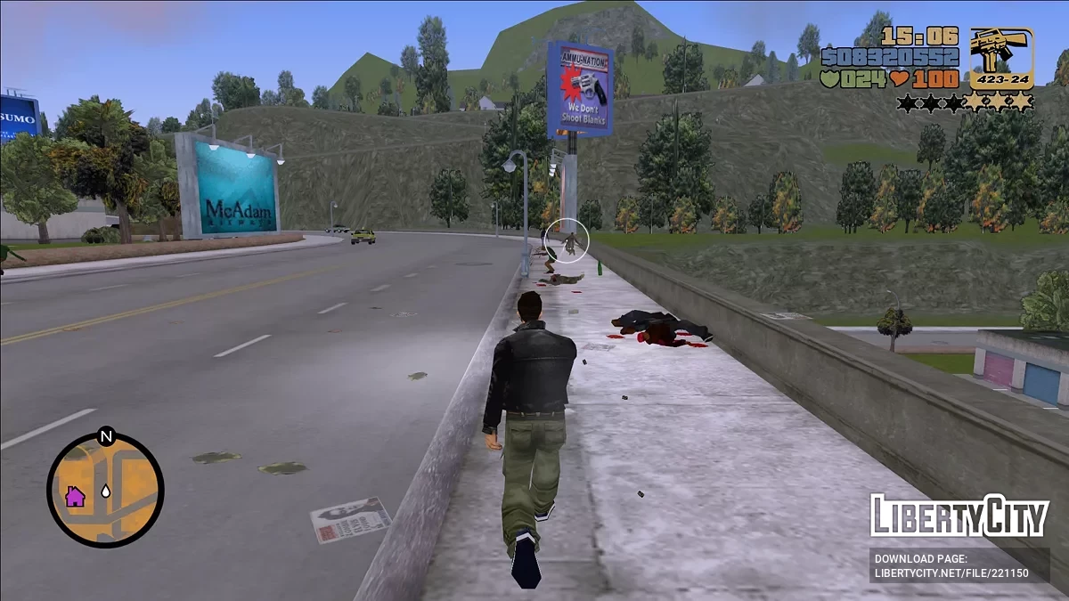Стрельба во время бега / GTA 3
