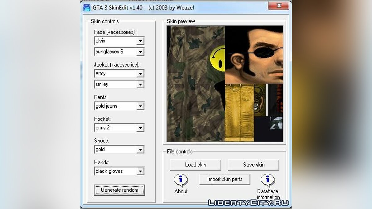 Скачать GTA 3 SKIN EDITOR для GTA 3