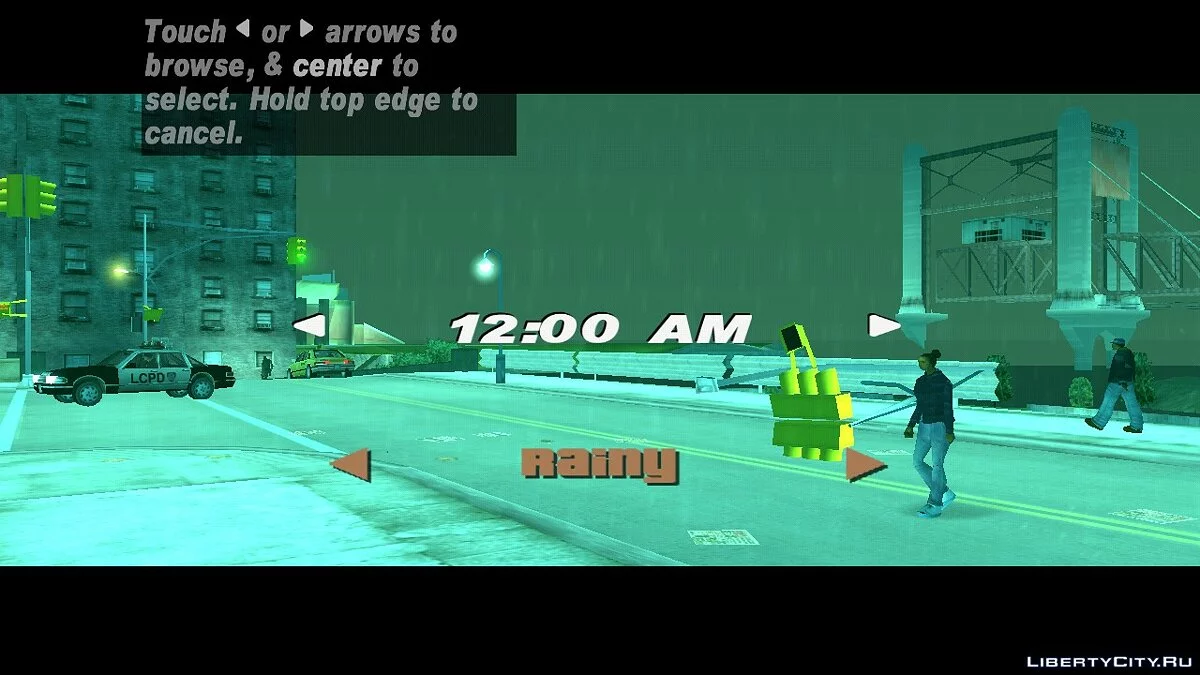 Выбор погоды и времени / GTA 3 (iOS, Android)