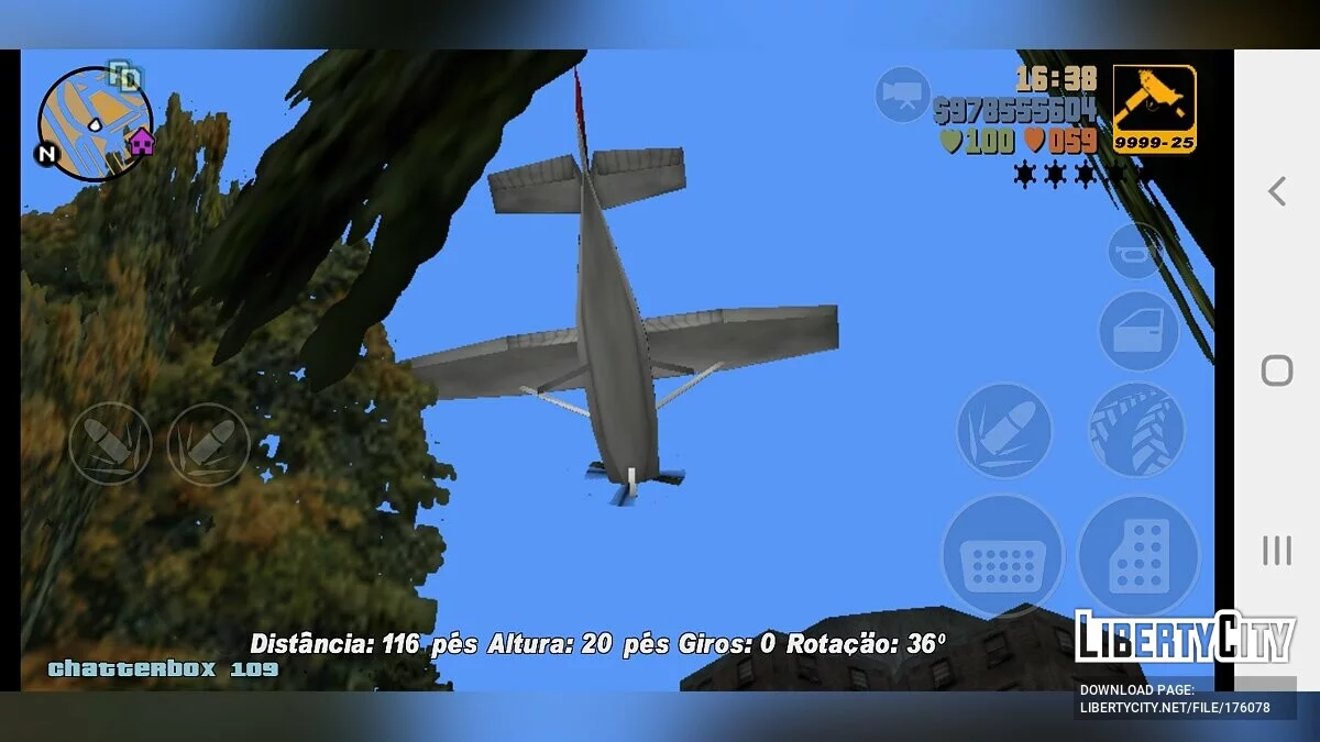 Возможность летать на Deaddodo / GTA 3 (iOS, Android)
