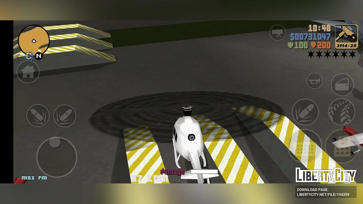 Aircraft Mod - Полёт на вертолёте / GTA 3 (iOS, Android)