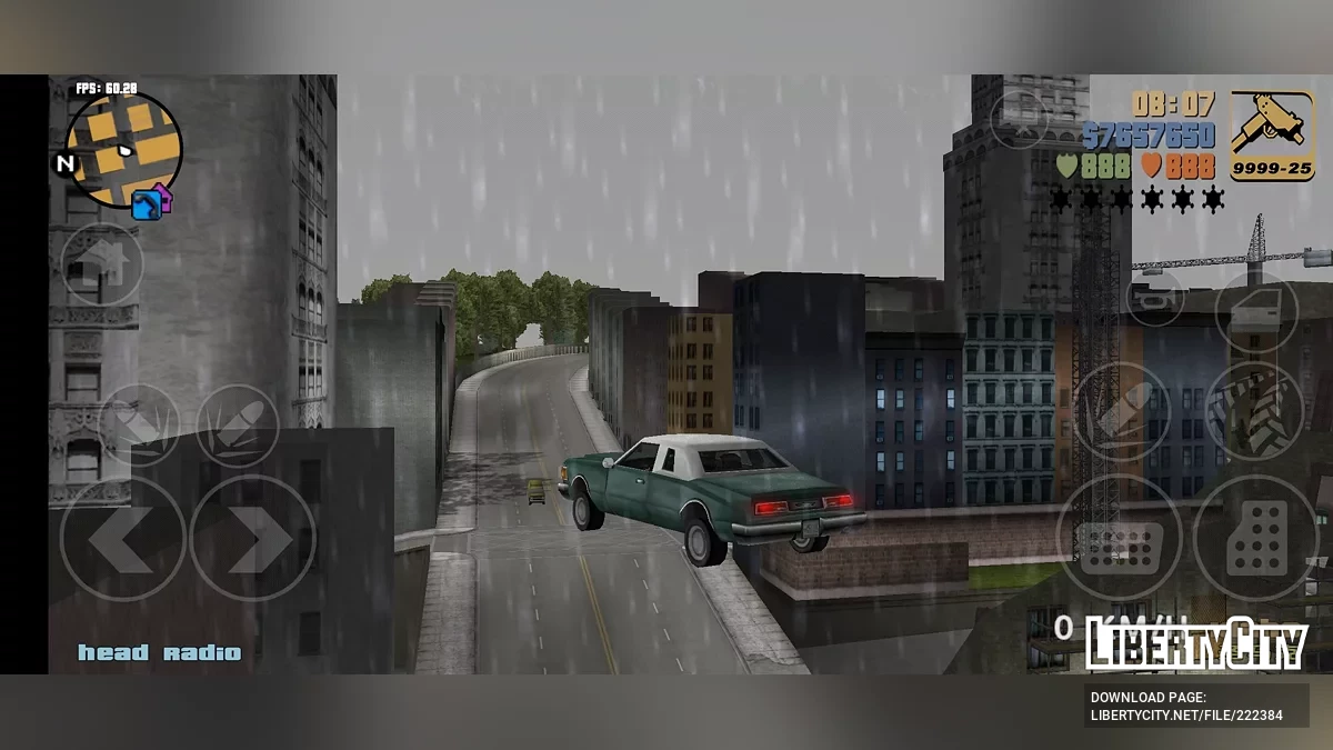 Способность летать на машине / GTA 3 (iOS, Android)