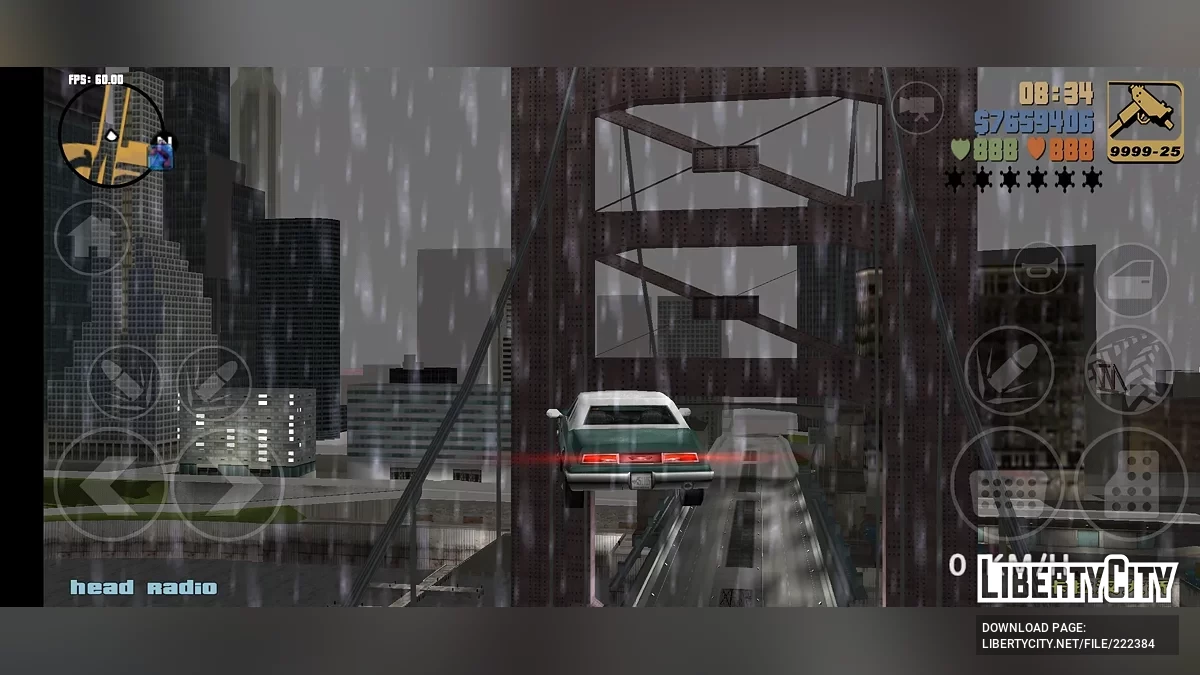 Способность летать на машине / GTA 3 (iOS, Android)