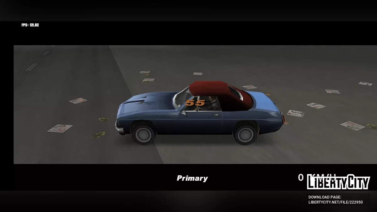 Возможность изменить цвет автомобиля / GTA 3 (iOS, Android)
