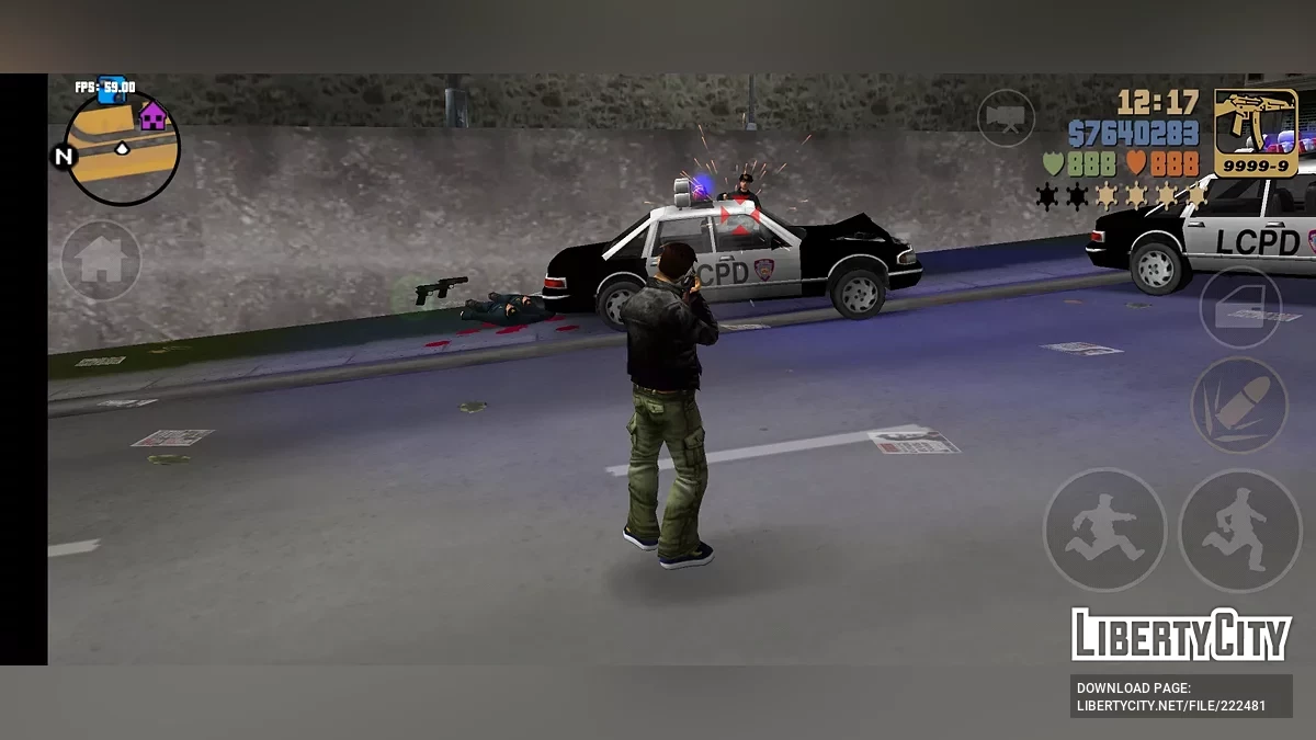 Стрельба без перезарядки (III) / GTA 3 (iOS, Android)