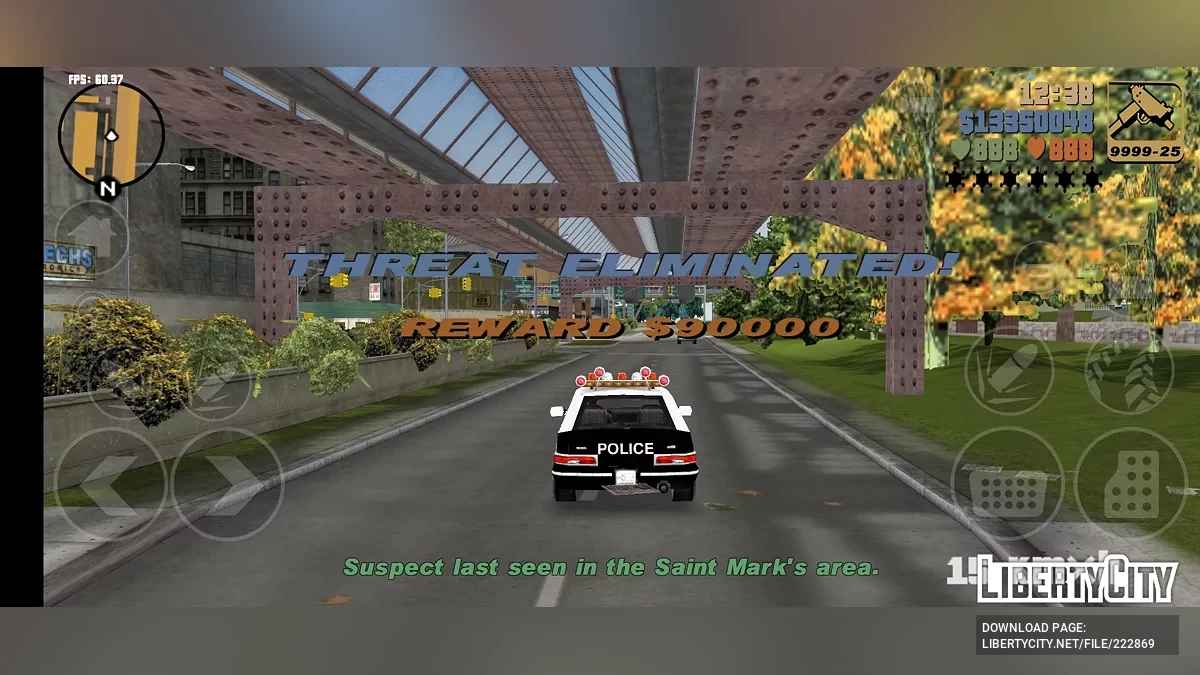 Автозавершение миссий виджиланте / GTA 3 (iOS, Android)