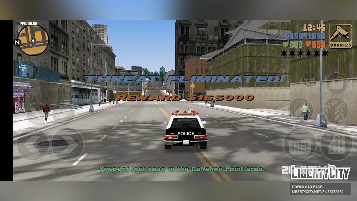 Автозавершение миссий виджиланте / GTA 3 (iOS, Android)