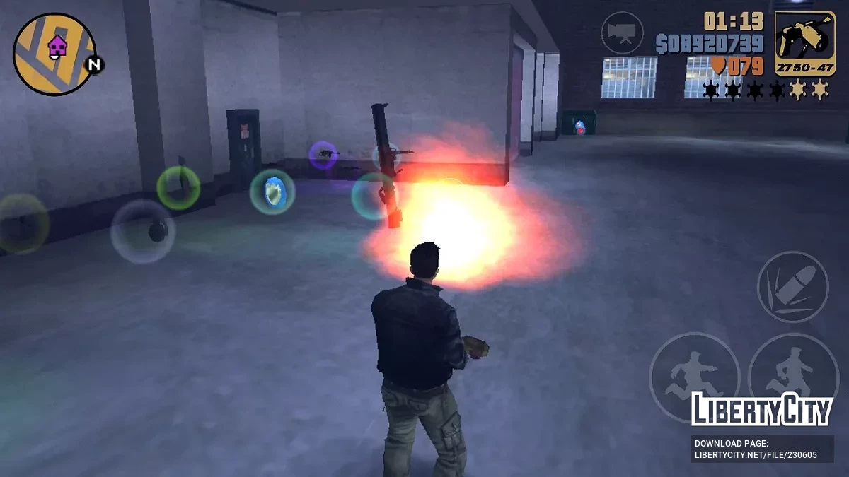 Свободная прицельная стрельба и ручной прицел для юбилейного издания / GTA 3 (iOS, Android)