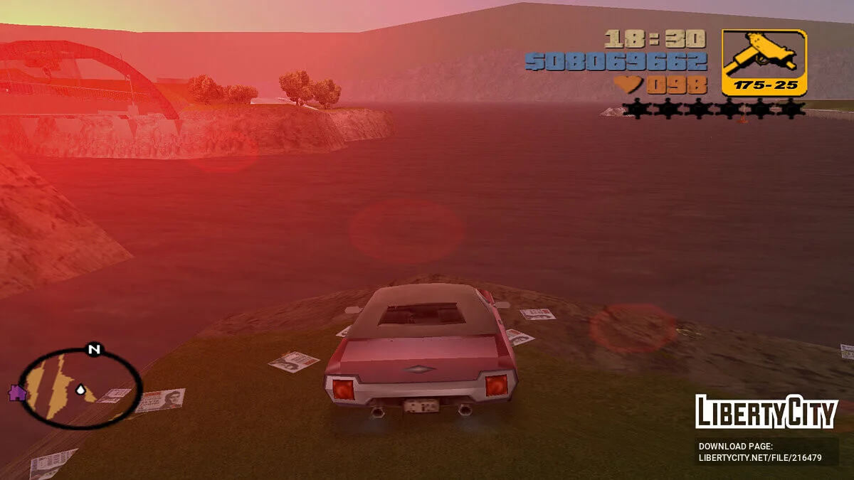 Деревянный мост на недоступный Остров / GTA 3