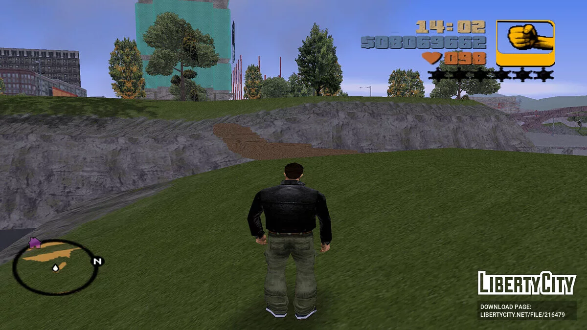 Деревянный мост на недоступный Остров / GTA 3