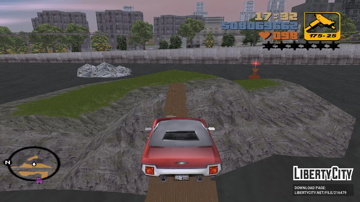 Деревянный мост на недоступный Остров / GTA 3