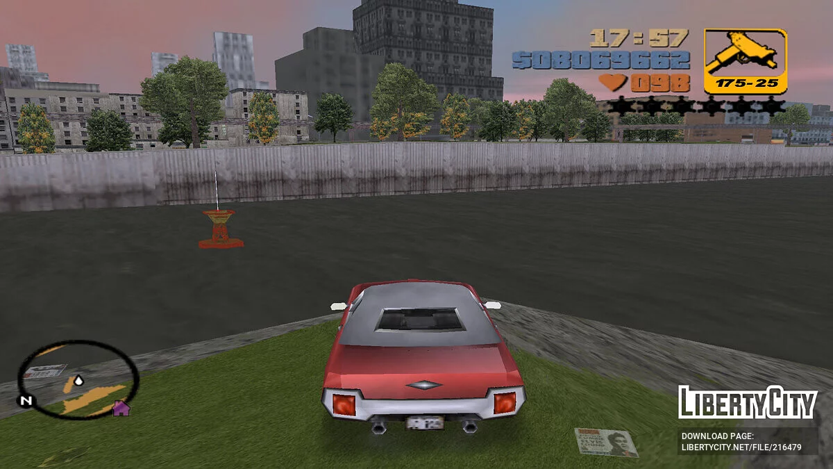 Деревянный мост на недоступный Остров / GTA 3