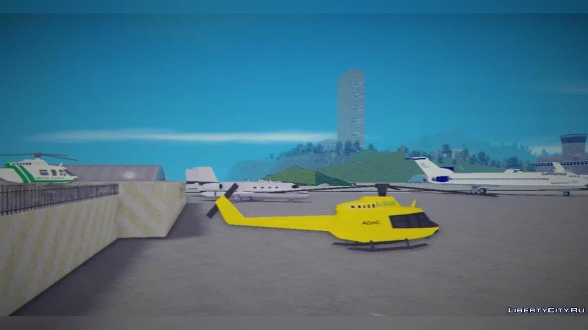 Новые текстуры воздушного транспорта в аэропорту / GTA 3