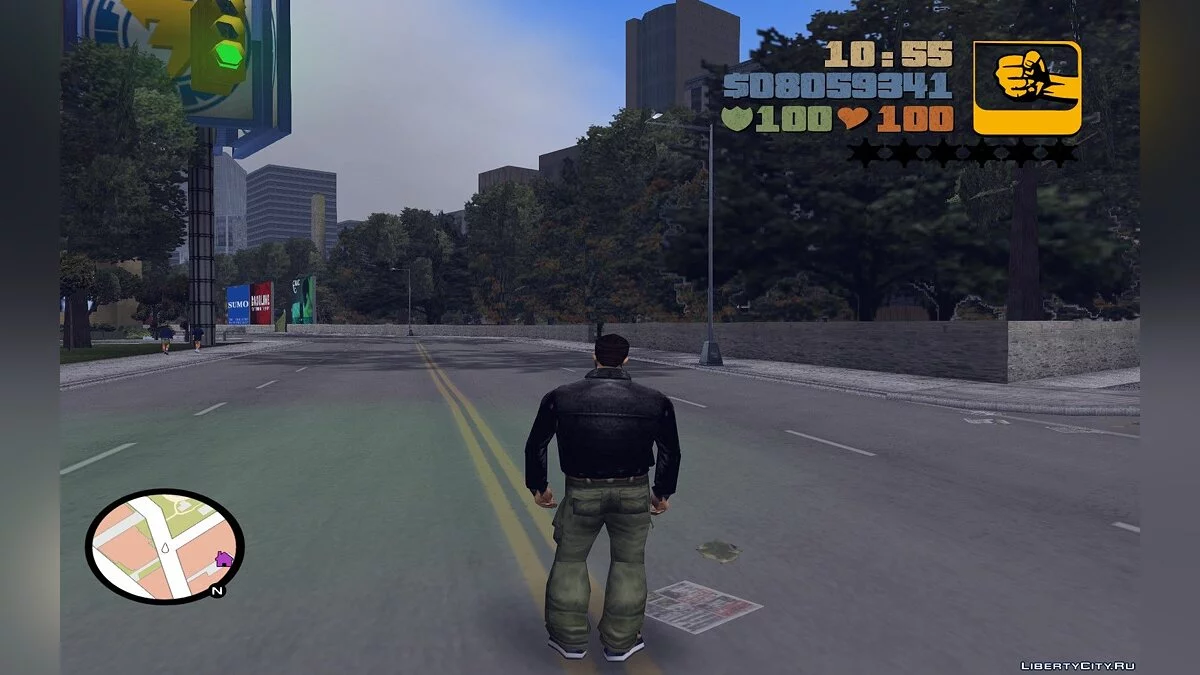 Радар HD версия в стиле GPS / GTA 3