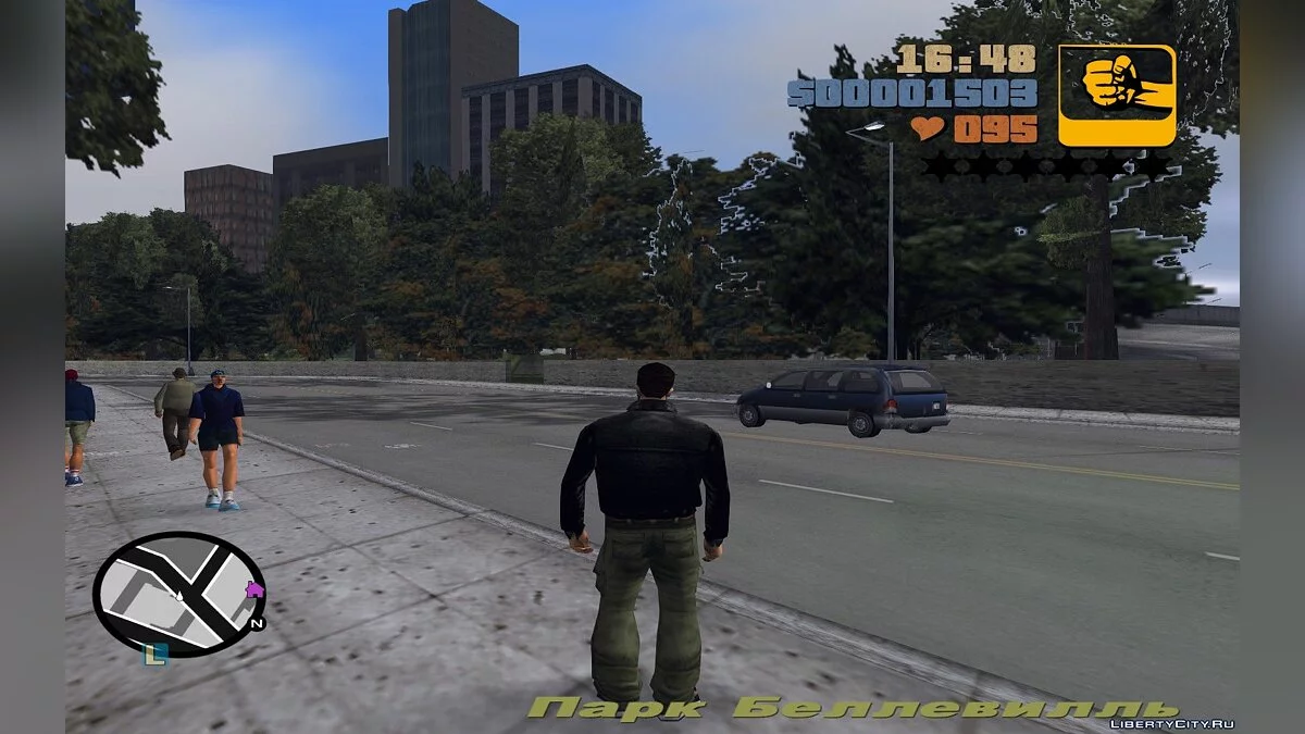 Радар HD версия в стиле LCS / GTA 3