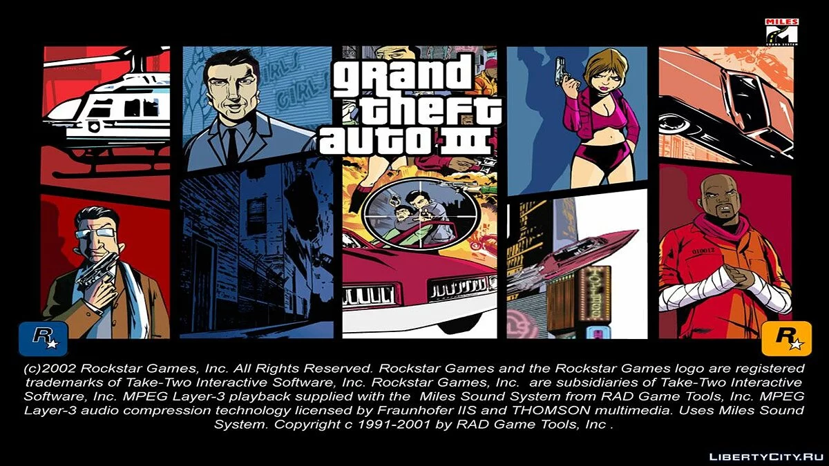 Загрузочный экран в стиле Вайс сити / GTA 3