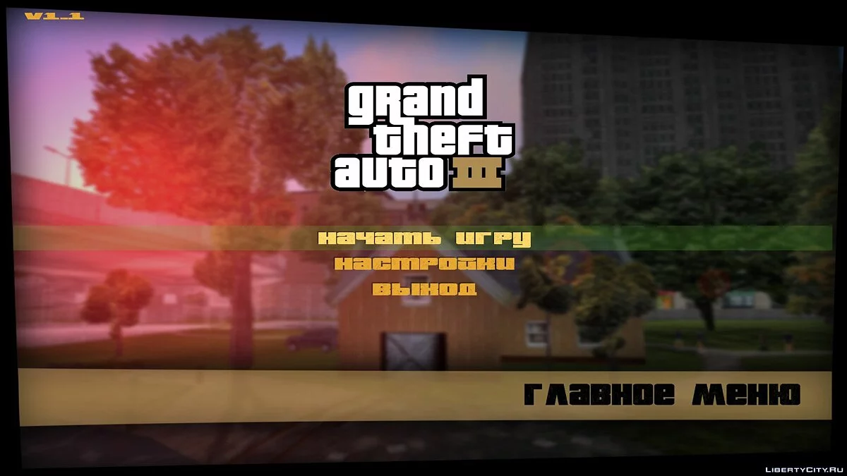 Full HD Menu / GTA 3