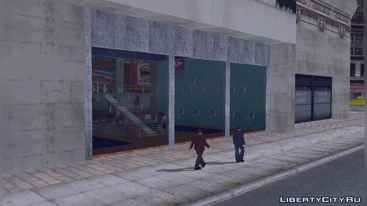 HD текстуры для компьютерного клуба / GTA 3