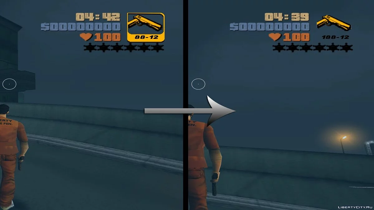 Иконки оружия без рамок для GTA 3 / GTA 3