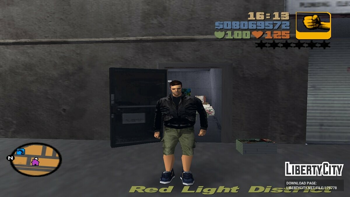 Claude with shorts for GTA 3 - Картинка #1