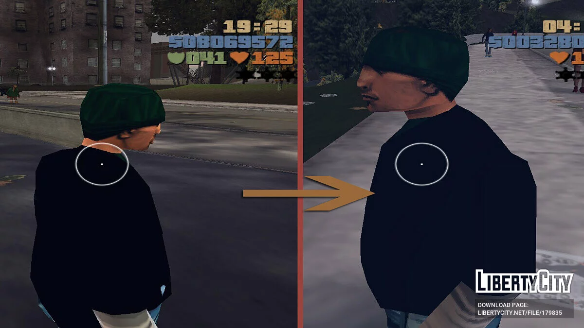 Убранные серьги у персонажей / GTA 3