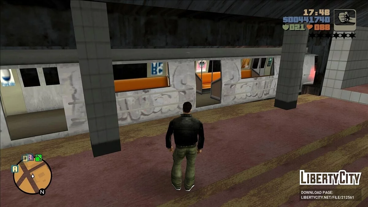 Граффити на поездах из PS2 версии / GTA 3