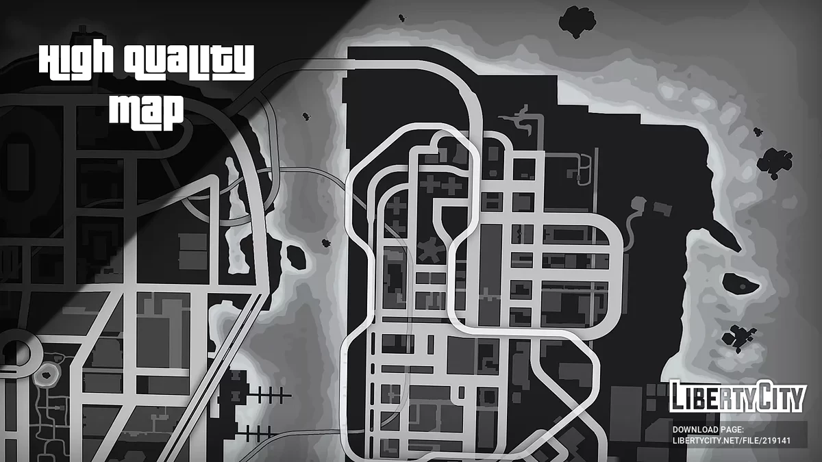 Карта на радаре в стиле GTA 5 / GTA 3
