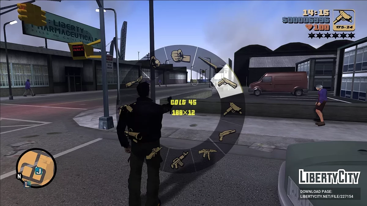 Лучшие иконки для мода колеса оружия / GTA 3