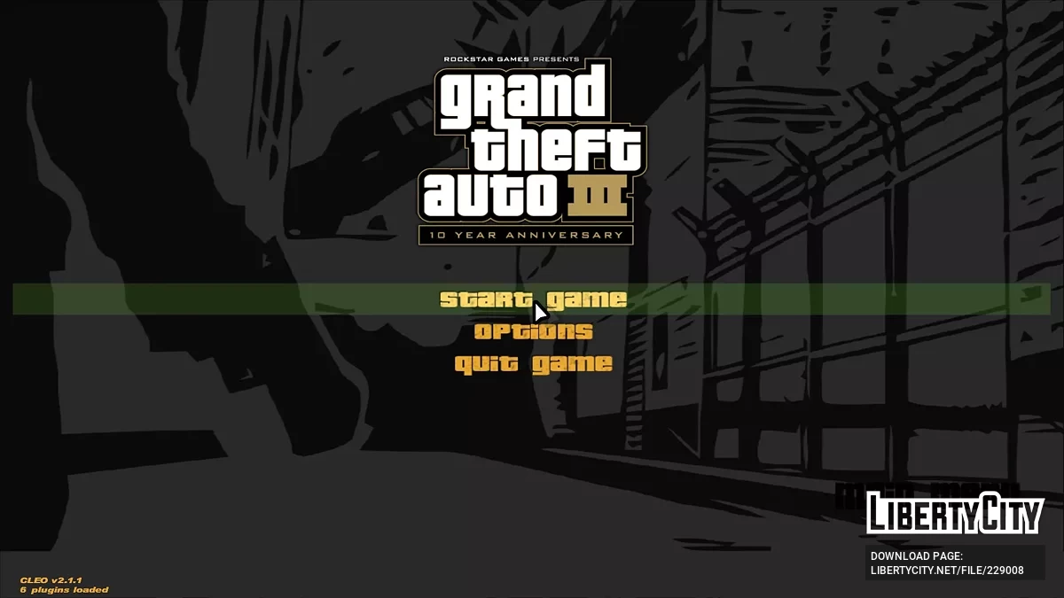 GTA 3 10-летие: Меню и Загрузочный экран / GTA 3