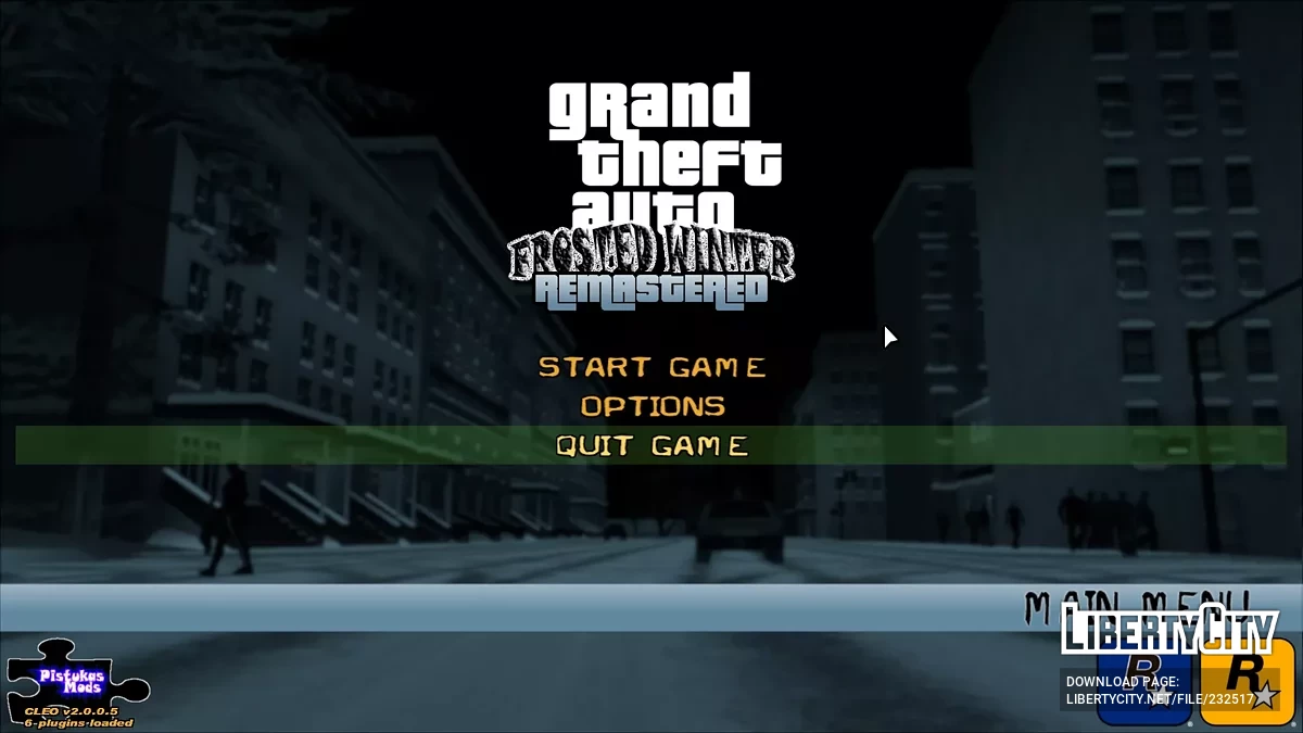 Интерфейс для Frosted Winter Remastered в хорошем качестве / GTA 3