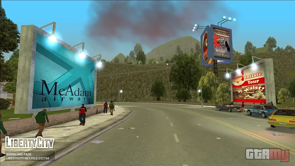 Постеры и баннеры в GTA III / GTA 3