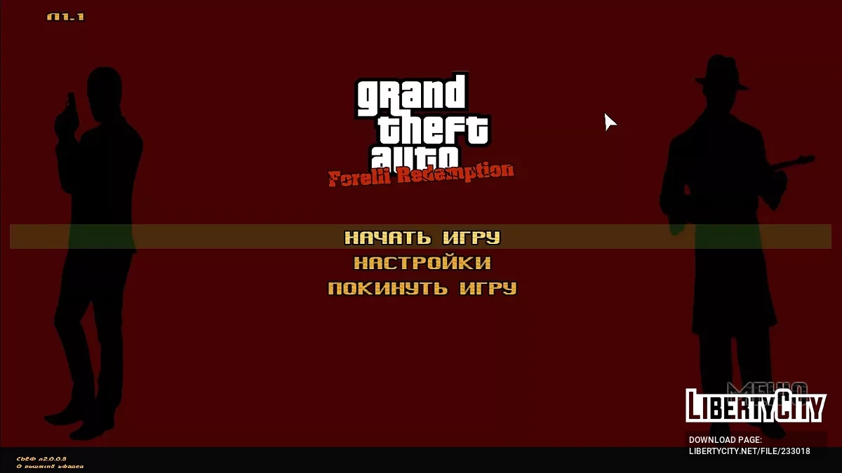 New Menu Interface for GTA Forelli Redemption / GTA 3